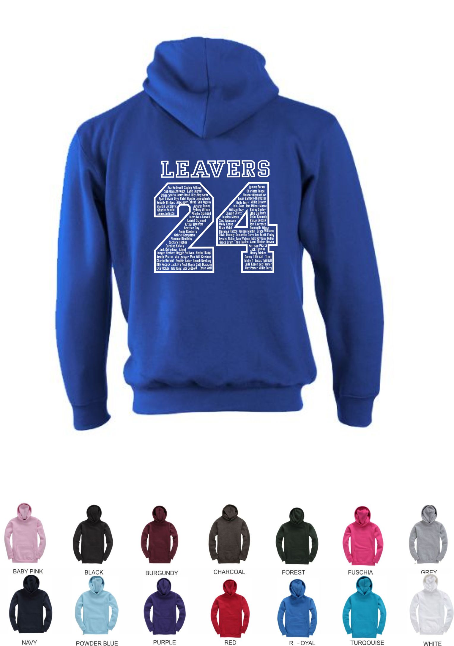 No Frills Senior W72 Budget Leavers Hoody From £12.98 + vat - Click Image to Close